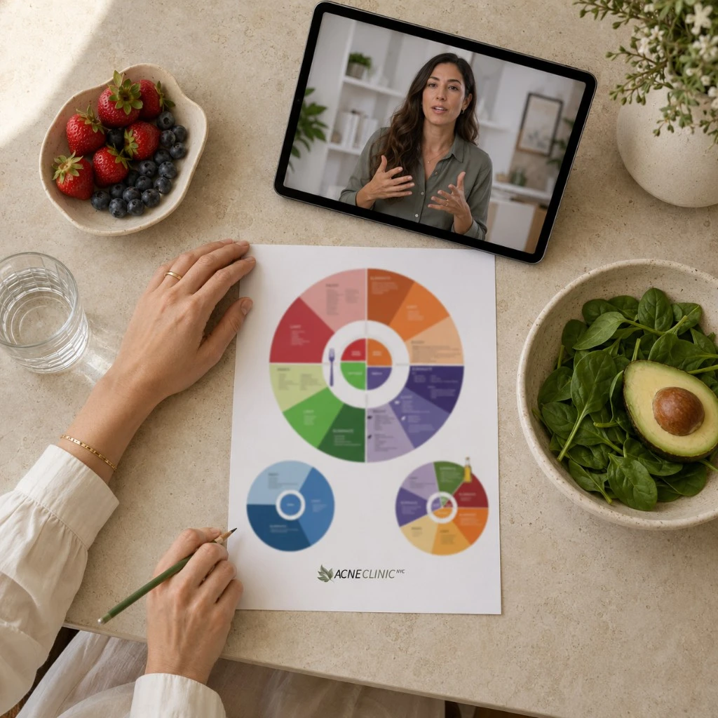 Nutrition & Wellness Specialist and client reviewing a personalized nutrition and lifestyle plan