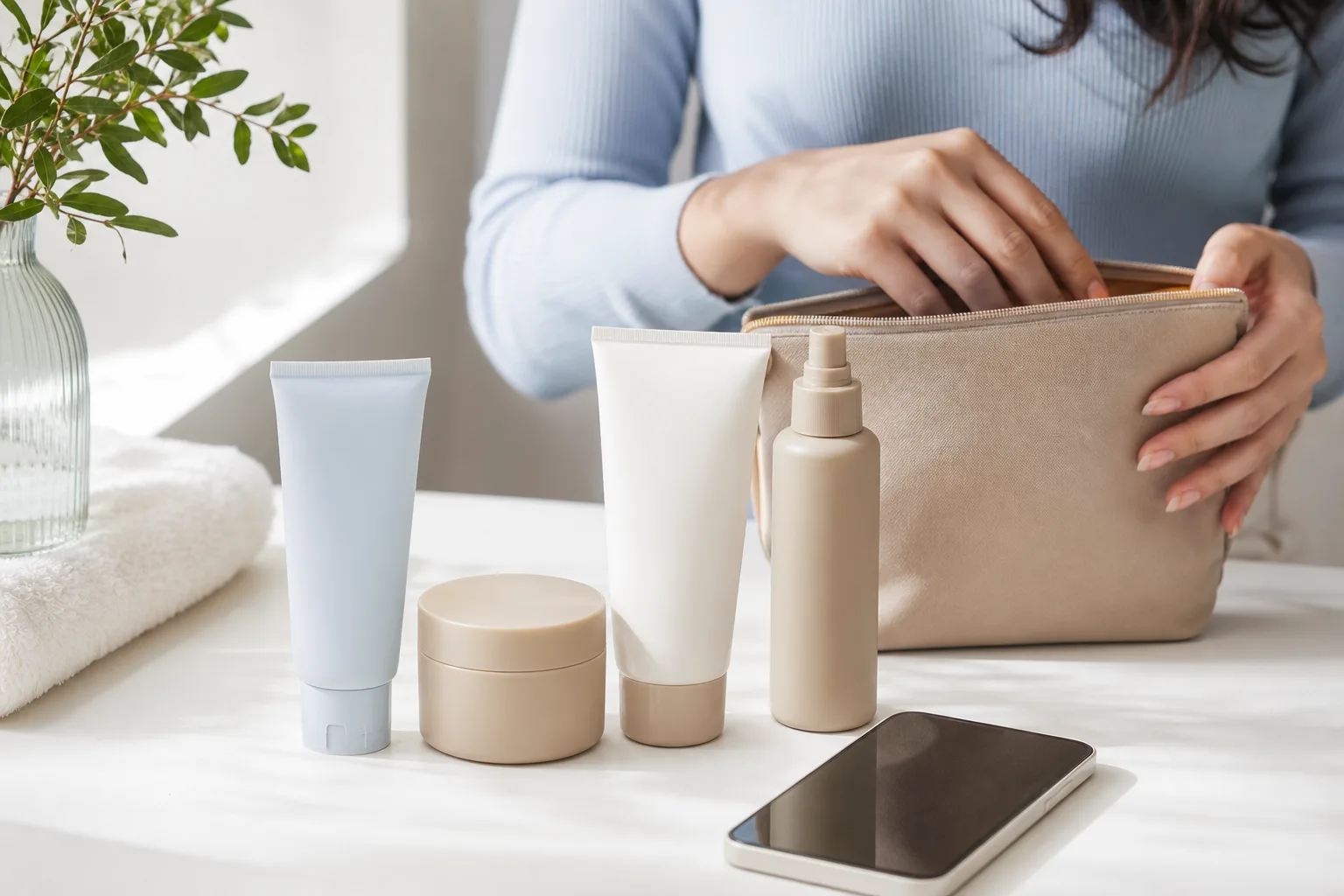Editorial image supporting the section “What to have available for an acne consultation”