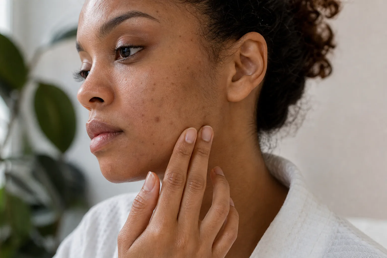 Editorial image supporting the section “The short answer: flat dark spots may not be scars”