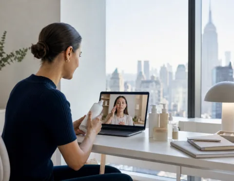 Choosing between in-clinic and virtual acne consultations in New York